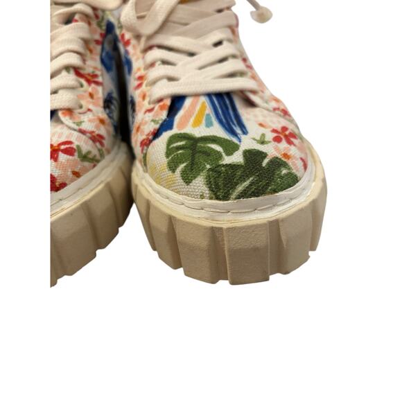 FARM Rio Sneakers Womens 8 Copacabana Flatform Platform Canvas Tropical NWT - Picture 9 of 14
